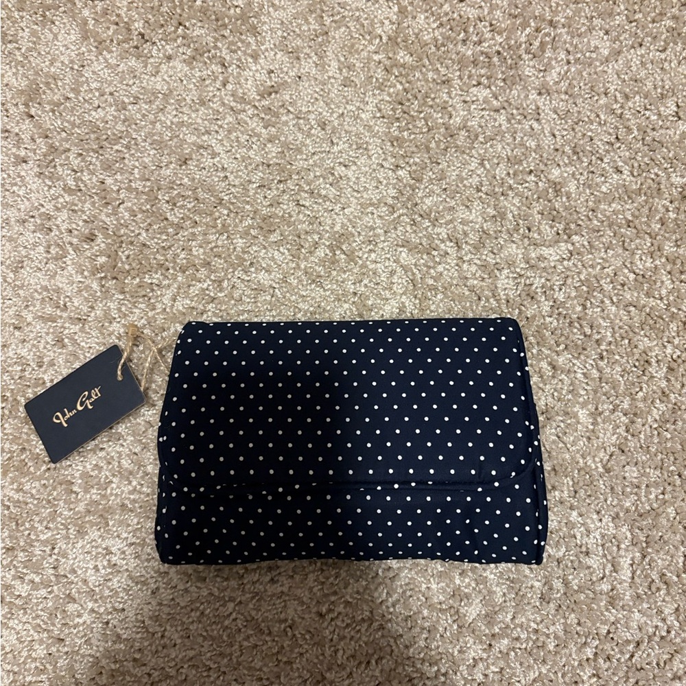 Brandy Melville Navy Polka Dot Cosmetic Bag